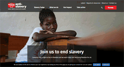 Desktop Screenshot of antislavery.org