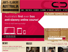 Tablet Screenshot of antislavery.org.au